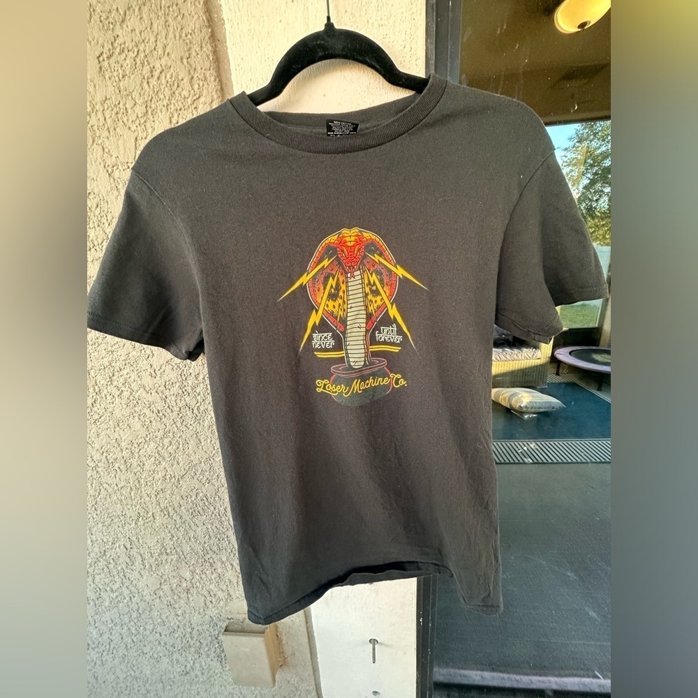 Loser Machine Company Cobra Lightning Black Graphic Tee